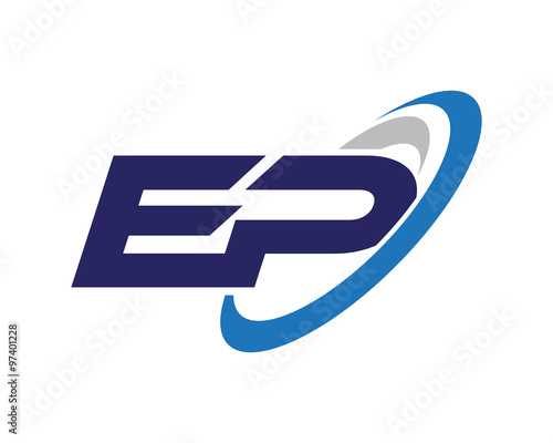 EP Swoosh Letter Logo