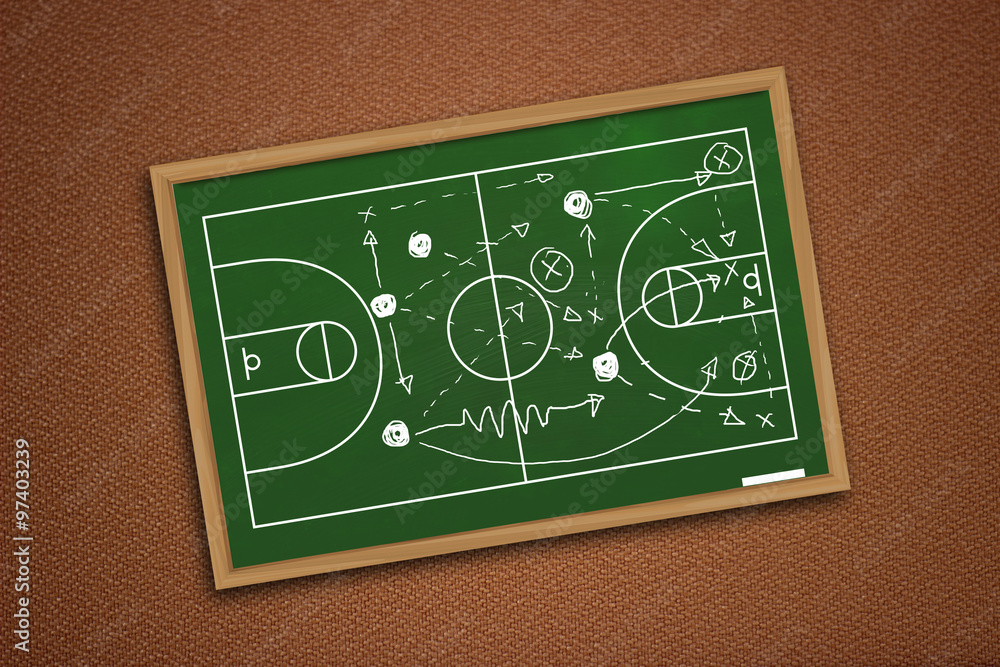 Fototapeta premium Basketball Game Strategy