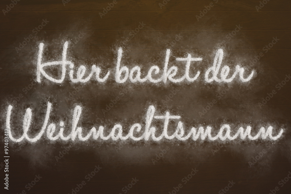 Obraz premium Mehl auf Holz