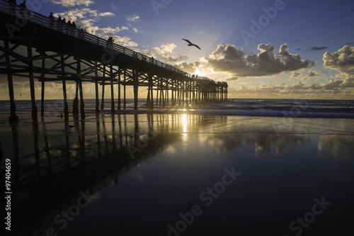 sunset at pacific beach pier © tomas del amo