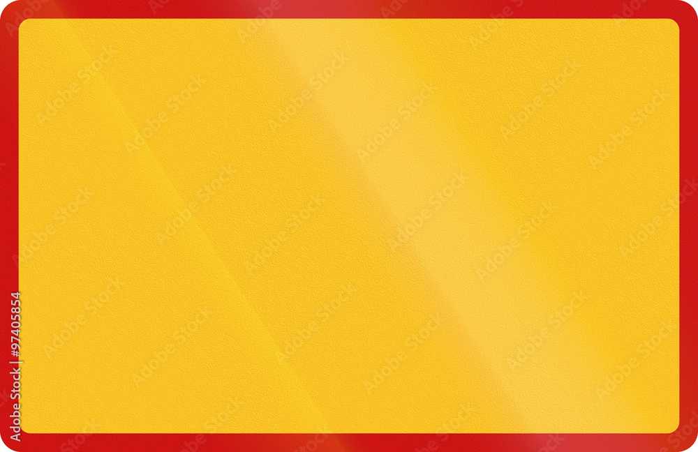 Blank Additional Plate in South Africa - This plate is placed below road signs in South Africa and contain instructions on whom the sign applies to and why or when Blank Additional Plate in South Africa - This plate is placed below road signs in South Africa and contain instructions on whom the sign applies to and why or when