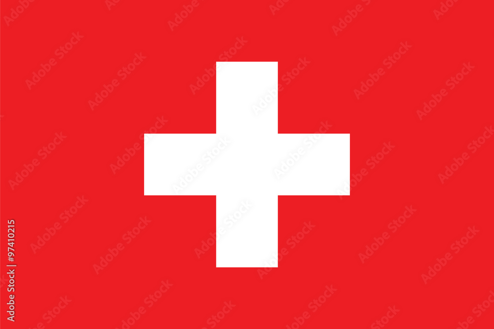 Obraz premium Standard Proportions for Switzerland Flag