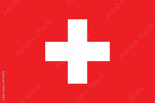 Standard Proportions for Switzerland Flag photo