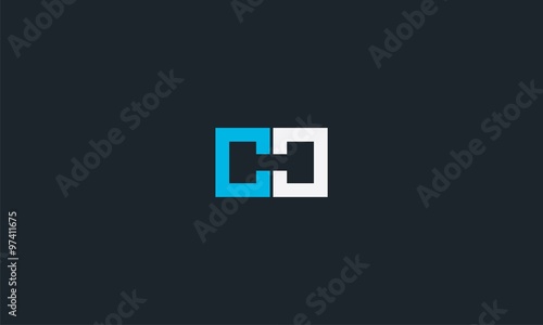 letter h or ch or chc logo vector