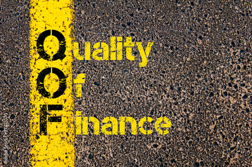 Accounting Business Acronym QOF Quality Of Finance photo