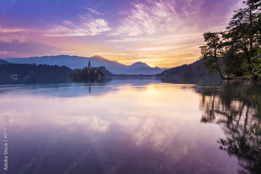 Fototapeta premium Bled Lake, Slovenia, Europe