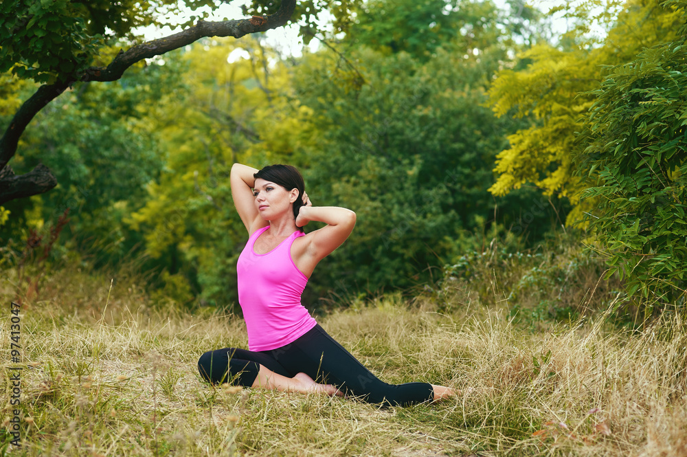 Portrait of sporty young girls having fitness fun outdoors Portrait of sporty young girls having fitness fun outdoors