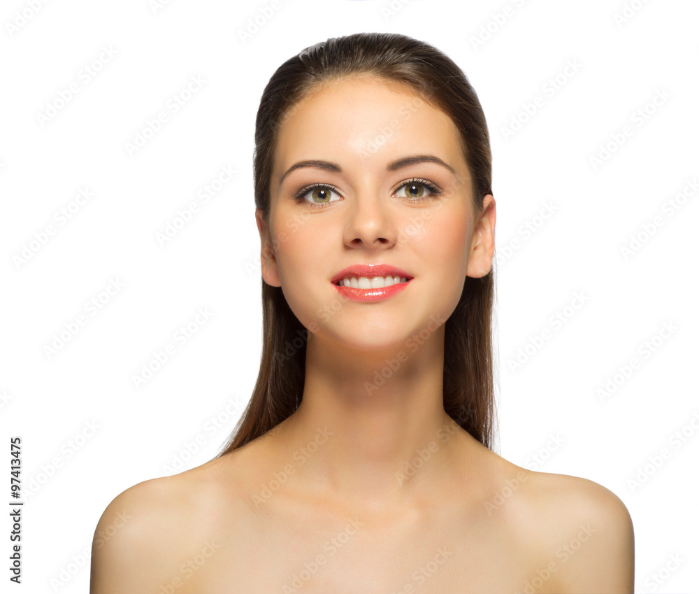 Young healthy girl isolated Young healthy girl isolated