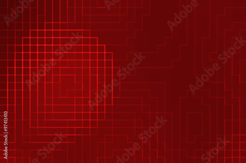 abstract red light and squa...