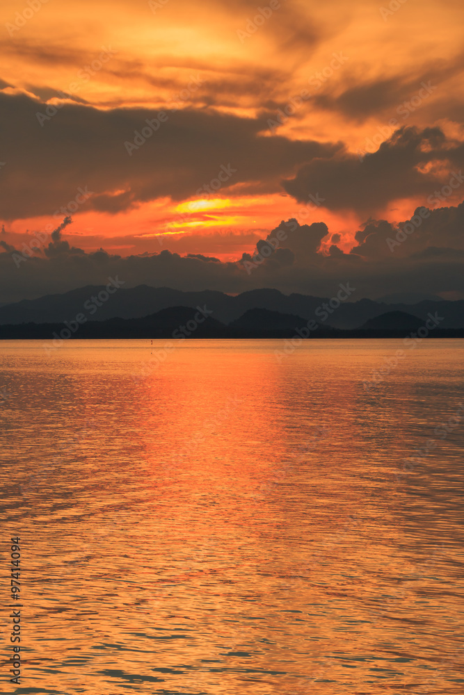 Sunset on the beach