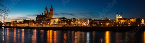 Magdeburger Altstadt bei Nacht © Uwe Graf