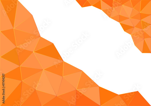 orange polygonal background...