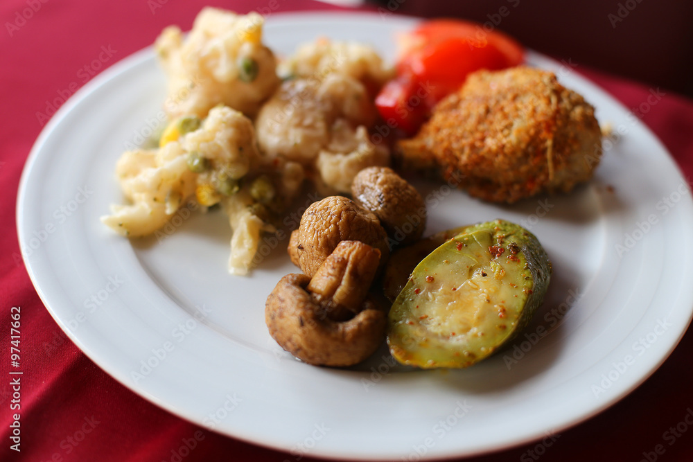 Roasted vegetables with pine nut and parsley Roasted vegetables with pine nut and parsley