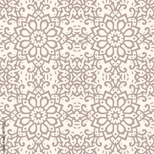 Fototapeta Naklejka Na Ścianę i Meble -  Floral Seamless Vector Pattern