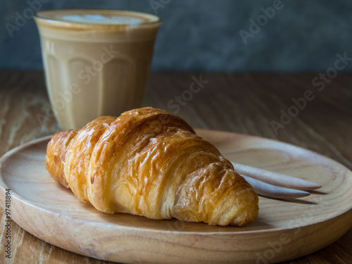 Croissants with coffee