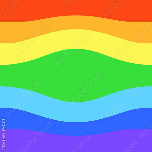Gay flag or LGBT flag. Gay culture symbol © Marrina