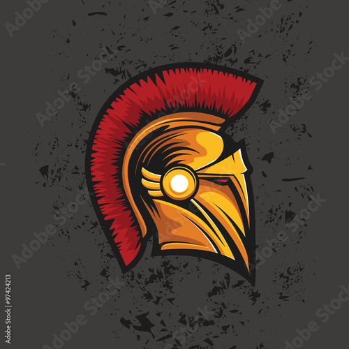 Grunge Spartan Head