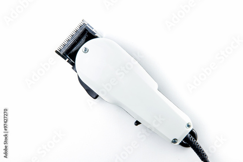 hair clippers for hairdressers in beauty salon. photo