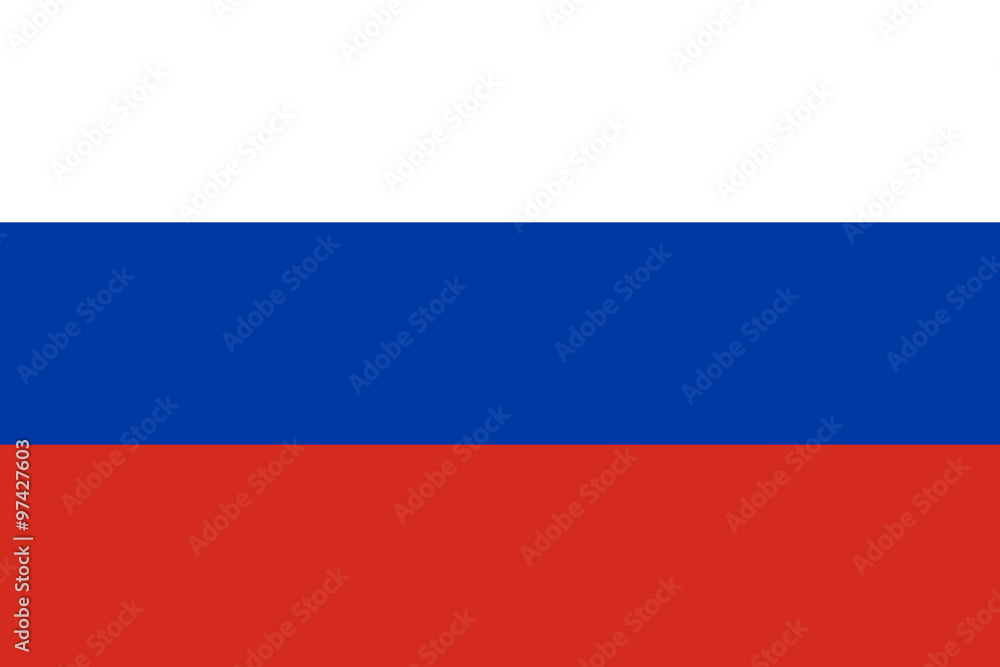 Naklejka premium Flaga Rosji