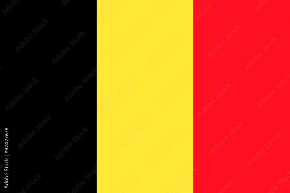 Fototapeta premium Flaga Belgii