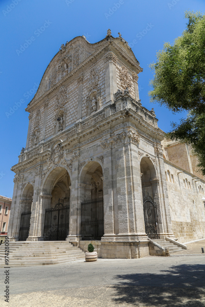 Cathedral entrance Sassari