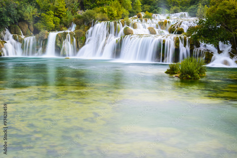 Obraz premium Waterfalls in Krka National Park, Croatia