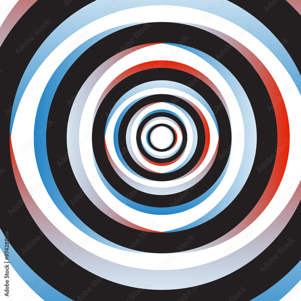 Naklejka premium Colorful Abstract Psychedelic Art Background. Vector Illustratio