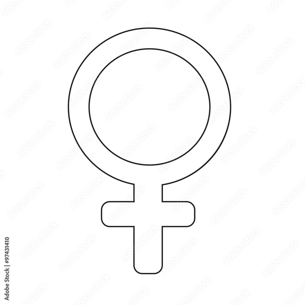 female sign icon illustration female sign icon illustration