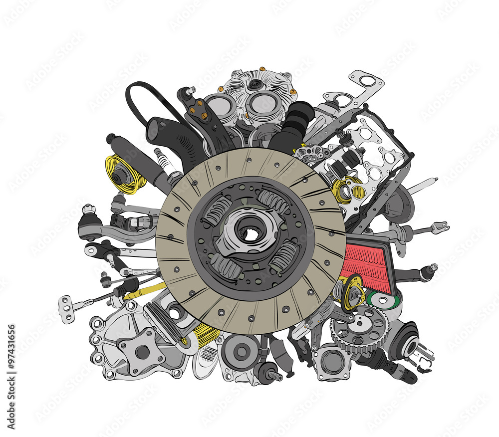 Many images of spare parts Many images of spare parts