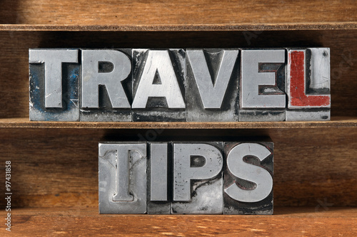 travel tips tray