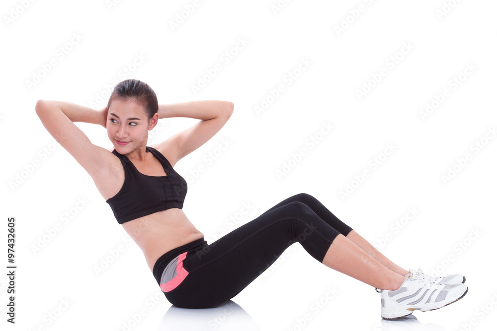 Sport woman stretching exercise. fitness concept Sport woman stretching exercise. fitness concept