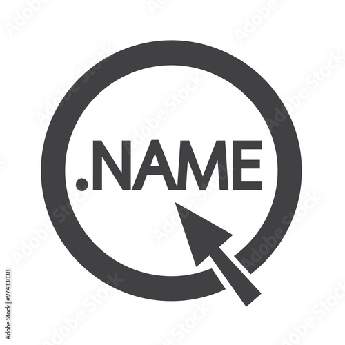 Domain dot name sign icon Illustration
