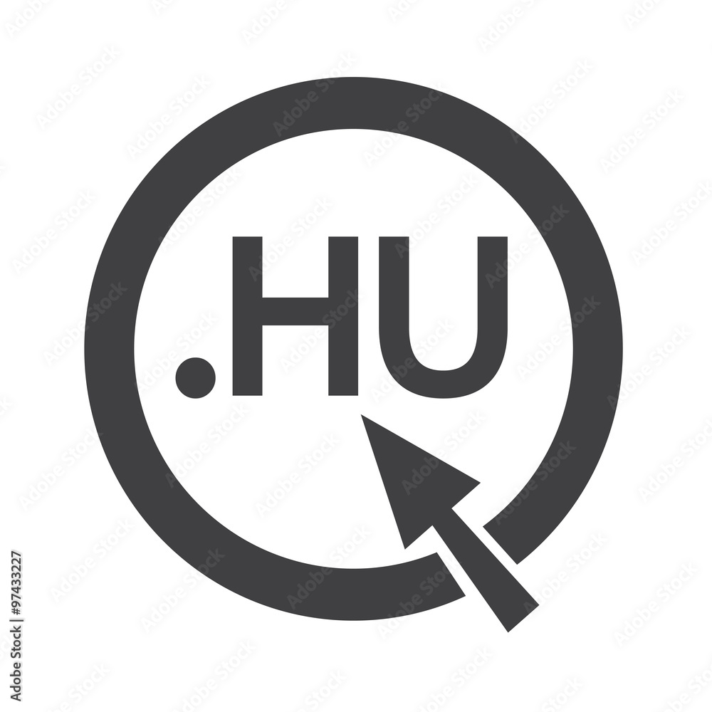 Hungary Domain dot HU sign icon Illustration Hungary Domain dot HU sign icon Illustration