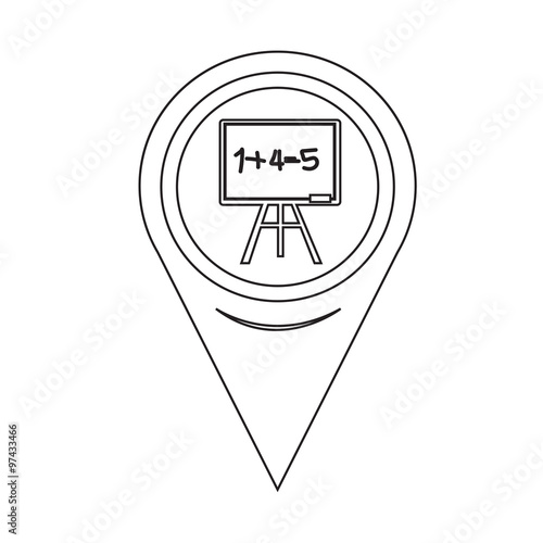Free Download Map Pointer Blackboard icon - GFXLoad