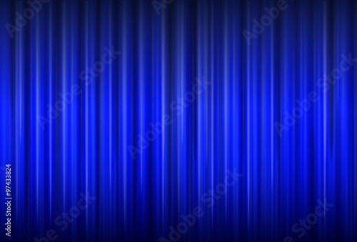 Background with blue curtain texture