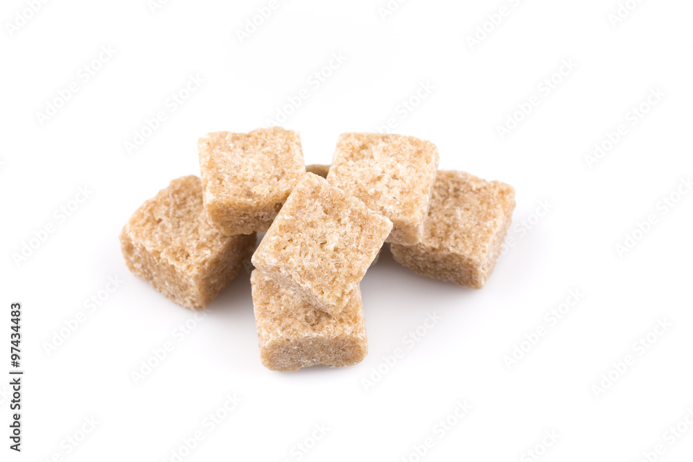 brown sugar cubes isolated brown sugar cubes isolated