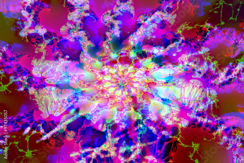 Multicolored abstract fractal