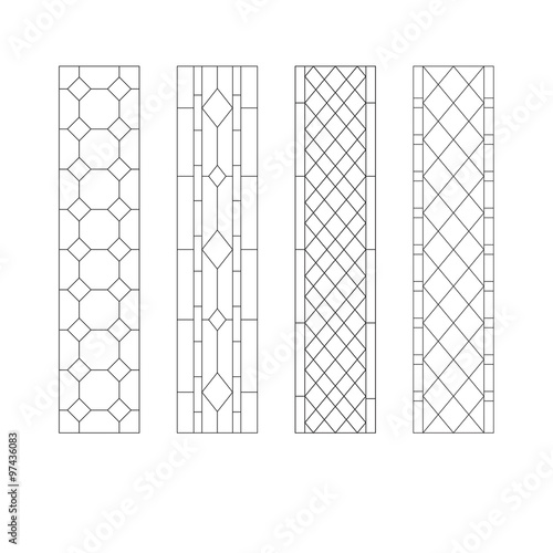 Sketch stained-glass windows