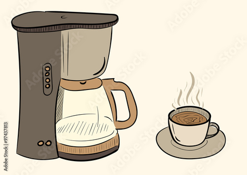 Coffee maker and coffee