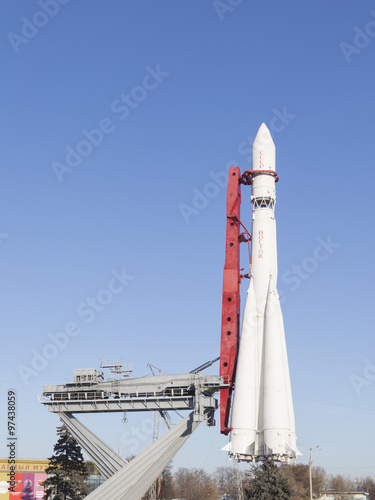 Fototapeta Naklejka Na Ścianę i Meble -  The rocket Vostok in Moscow