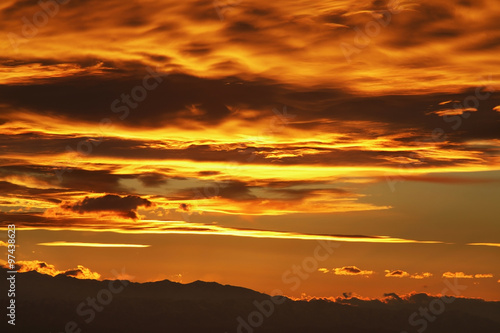 Sunset in Cholpon-Ata. Kyrgyzstan © Andrey Shevchenko