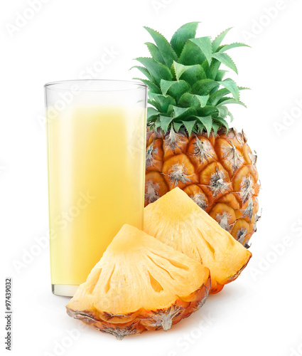 Glass of pineapple juice