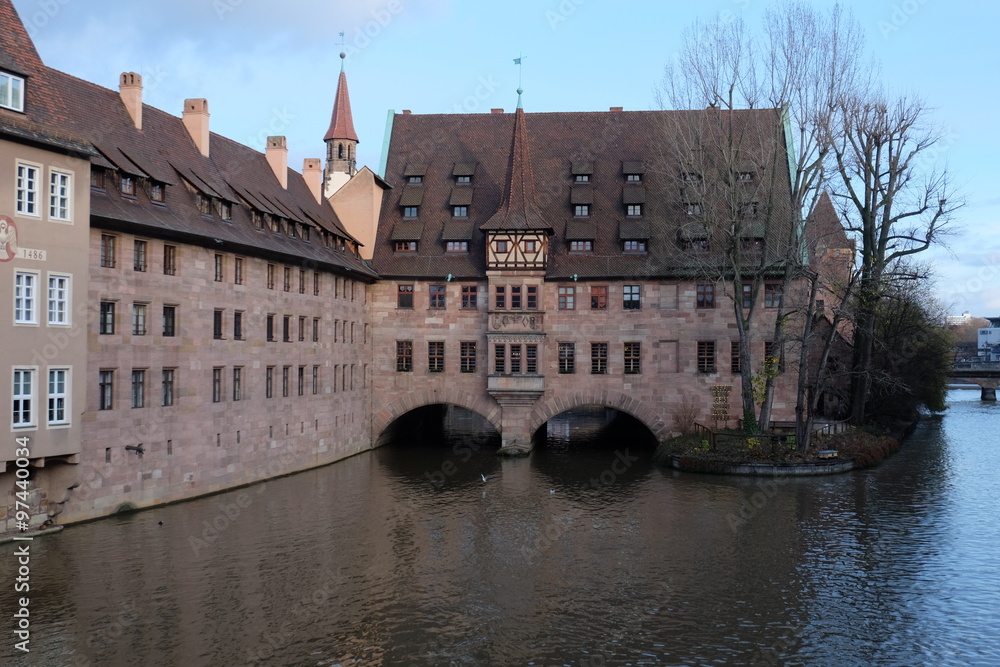 historische Altstadt von Nürnberg, Oberfranken, Bayern, Deutsch
