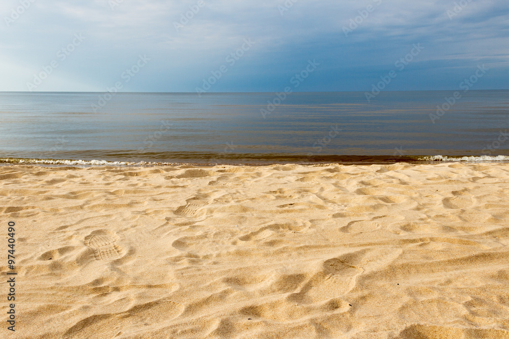 Yellow Baltic sand.