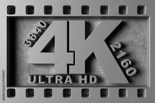 Ultra HD 4K symbol photo