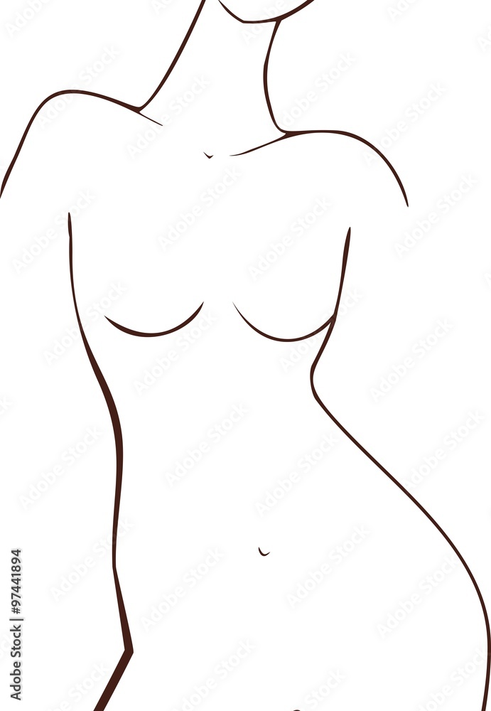 sketch of woman body sketch of woman body