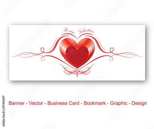 Herz - Happy Valentine - Valentinstag - Freisteller 
