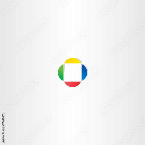 colorful square business logo vector design element