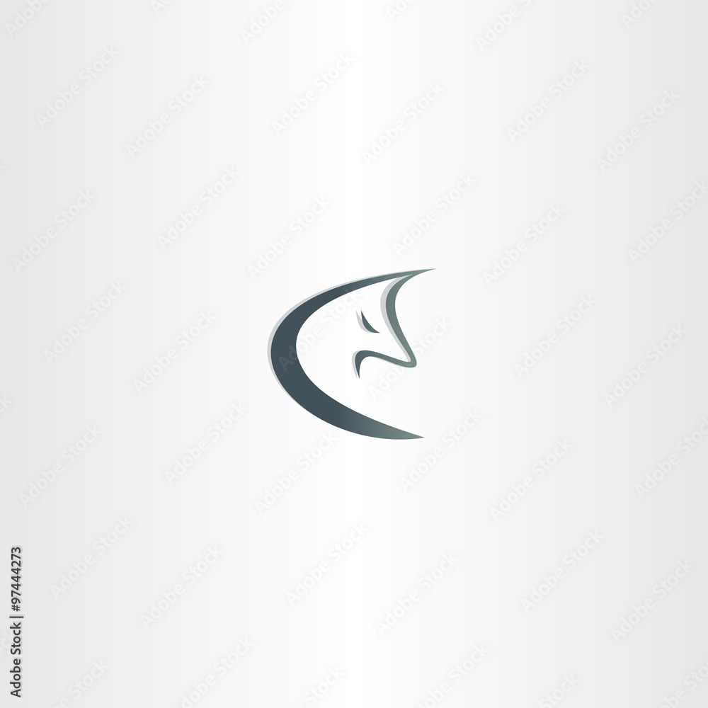 stylized wolf logo icon vector stylized wolf logo icon vector