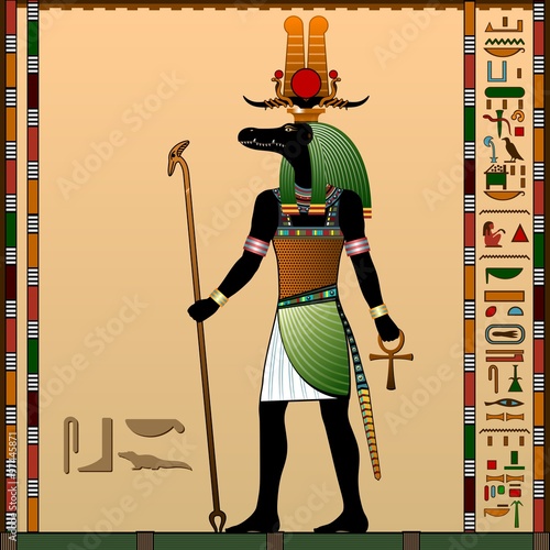 Sebek - Ancient Egyptian god of water and the flood of the Nile River.